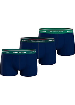 Pack of 3 Logo Print Trunks by Tommy Hilfiger