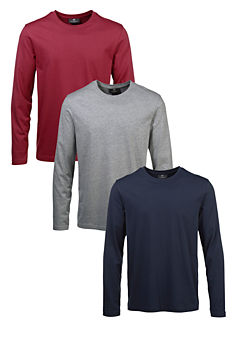 Pack of 3 Long Sleeve T-Shirts by Grey Connection