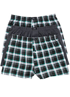 Pack of 3 Loose Boxers by bonprix