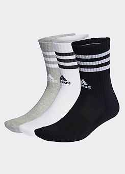 Pack of 3 Pairs of Cushioned Crew Sports Socks by adidas Performance