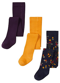 Pack of 3 Pairs of Kids Cotton Tights by bonprix