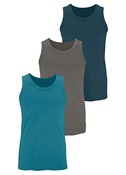 Pack of 3 Sleeveless Vests