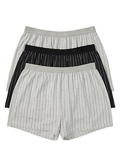 Pack of 3 Stripe Boxer Shorts by bonprix