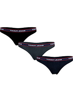 Pack of 3 Thongs by Tommy Hilfiger