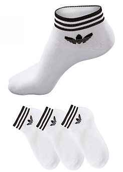Pack of 3 Trefoil Logo Printed Socks by adidas Originals