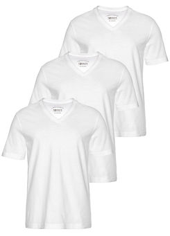 Pack of 3 V-Neck T-Shirts by Man’s World