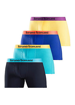 Pack of 4 Long Boxer Shorts by Bruno Banani
