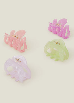 Pack of 4 Marble Claw Clips by Accessorize