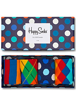 Pack of 4 Multi-colour Socks Gift Set by Happy Socks