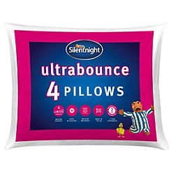 Pack of 4 Ultrabounce Pillows by Silentnight