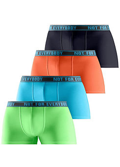 Pack of 4 Waistband Boxers by Bruno Banani