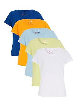 Pack of 5 Essential T-Shirts by bonprix