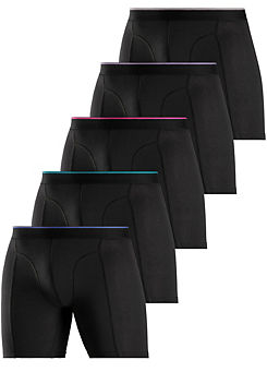 Pack of 5 Long Boxers by Le Jogger