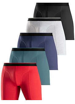 Pack of 5 Long Boxers by Le Jogger