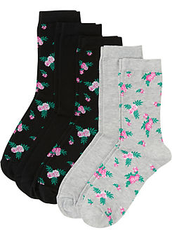 Pack of 5 Pairs of Socks by bonprix