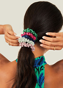 Pack of 5 Scrunchies by Accessorize