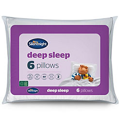 Pack of 6 Deep Sleep Pillows by Silentnight