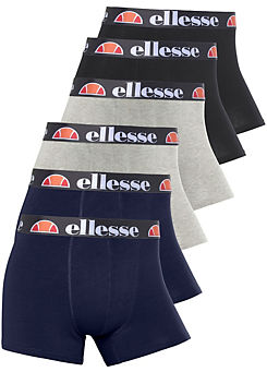 Pack of 6 Millaro Boxer Shorts by Ellesse