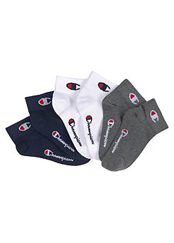 Pack of 6 Pairs of Quarter Tennis Socks by Champion
