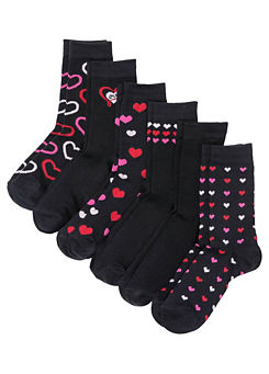 Pack of 6 Pairs of Socks by bonprix