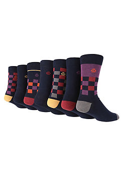 Pack of 7 Jacquard Socks by Jeff Banks