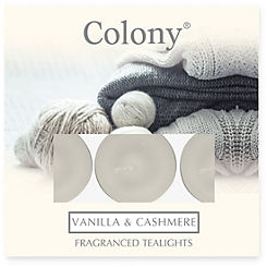 Pack of 9 Colony Vanilla & Cashmere Tealights by Wax Lyrical