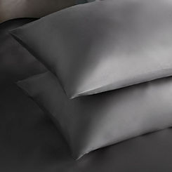 Pair of Cotton Rich 180 Thread Count Housewife Pillow Cases by Silentnight