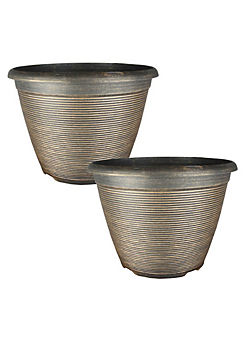 Pair of Helix Planters by You Garden