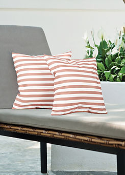 Pair of Stripe Cushions by Streetwize