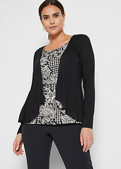 Paisley Layered Look Top in Sustainable Viscose by bonprix