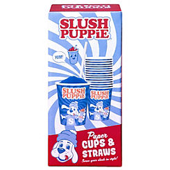 Paper Cups & Straws by Slush Puppie