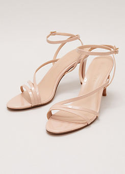 Patent Barely There Strappy Sandals by Phase Eight