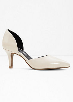 Patent Faux Leather High Heel Court Shoes by bonprix