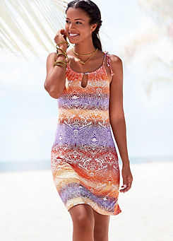 Patterned Beach Dress by LASCANA