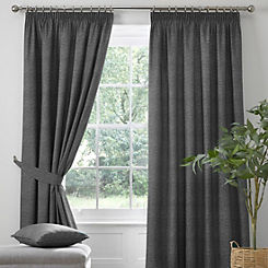 Pembrey Pair of Pencil Pleat Lined Thermal Curtains by Dreams & Drapes