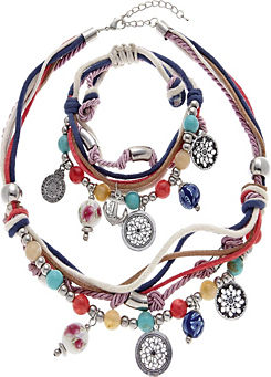 Pendant Necklace & Bracelet Set by LASCANA