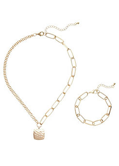 Pendant Necklace & Bracelet Set by LASCANA