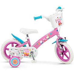 Peppa Pig 12ins Bicycle - Pink by Toimsa