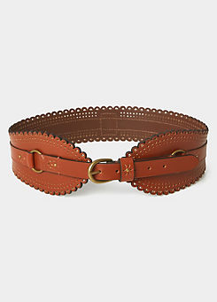 Perfection Premium Leather Waist Belt by Joe Browns