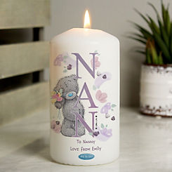 Personalised Nan Pillar Candle by Me to You