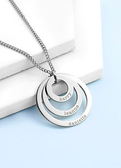 Personalised Rings of Love Necklace by Treat Republic