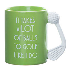 Personalised ’It Takes a Lot of Balls to Golf Like I Do’ Golf Gift Mug