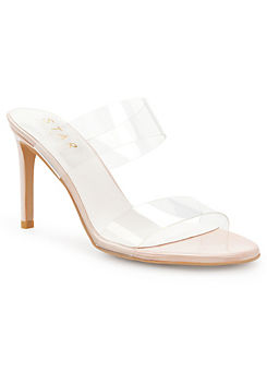 Perspex Strappy Mule Nude by STAR by Julien Macdonald