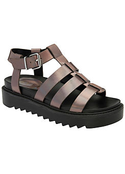 Pewter Oakley Chunky Sandals by Ravel