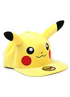 Pikachu Plush with Ears Snapback Baseball Cap by Pokemon