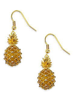 Pineapple 18ct Gold Earrings by Bill Skinner