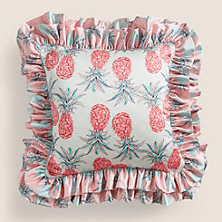 Pineapple Double Frill Cushion by Siobhan Murphy