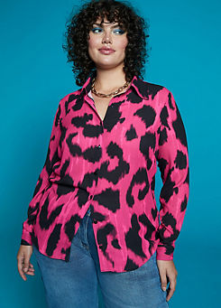 Pink Animal Print Shirt by Freemans
