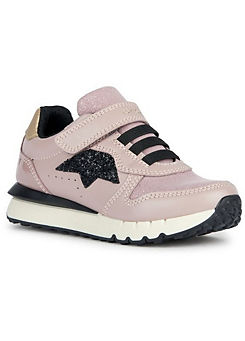 Pink Fastics Trainers by Geox Kids