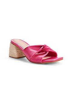 Pink Knotted Mules by Kaleidoscope